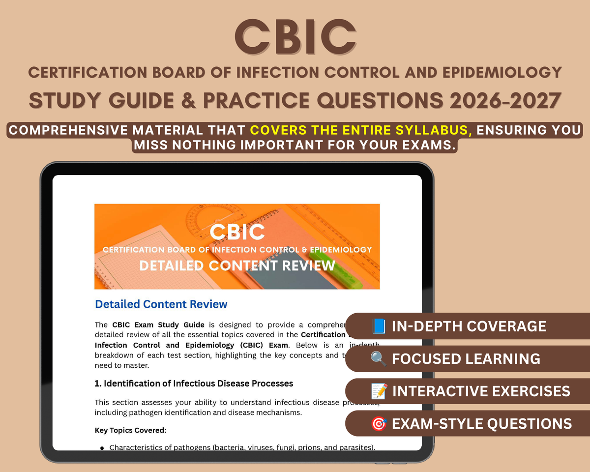 CBIC Exam Study Guide 2026-2027