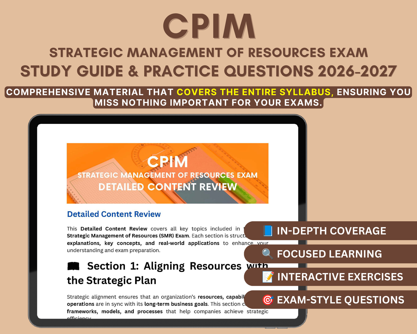 CPIM Test Study Guide 2026-2027