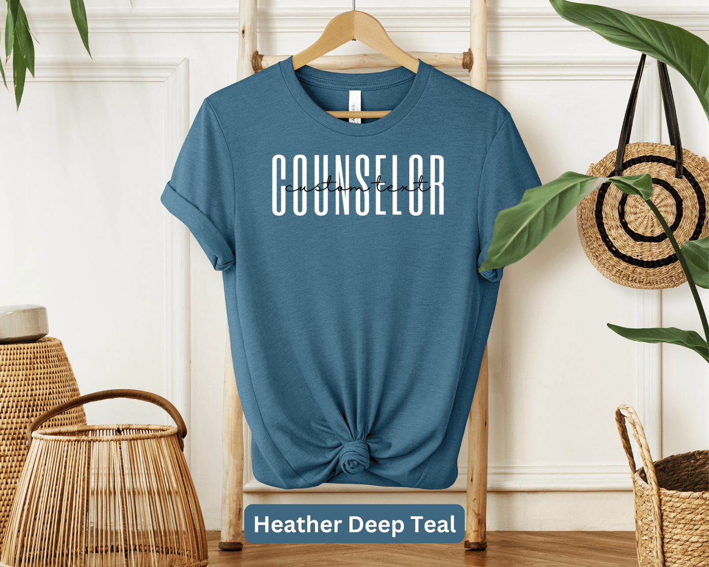 Custom Counselor Tee: Personalized Name Shirt, Mental Health Professional Top, Therapy Expert Apparel, Wellness Advocate Gear