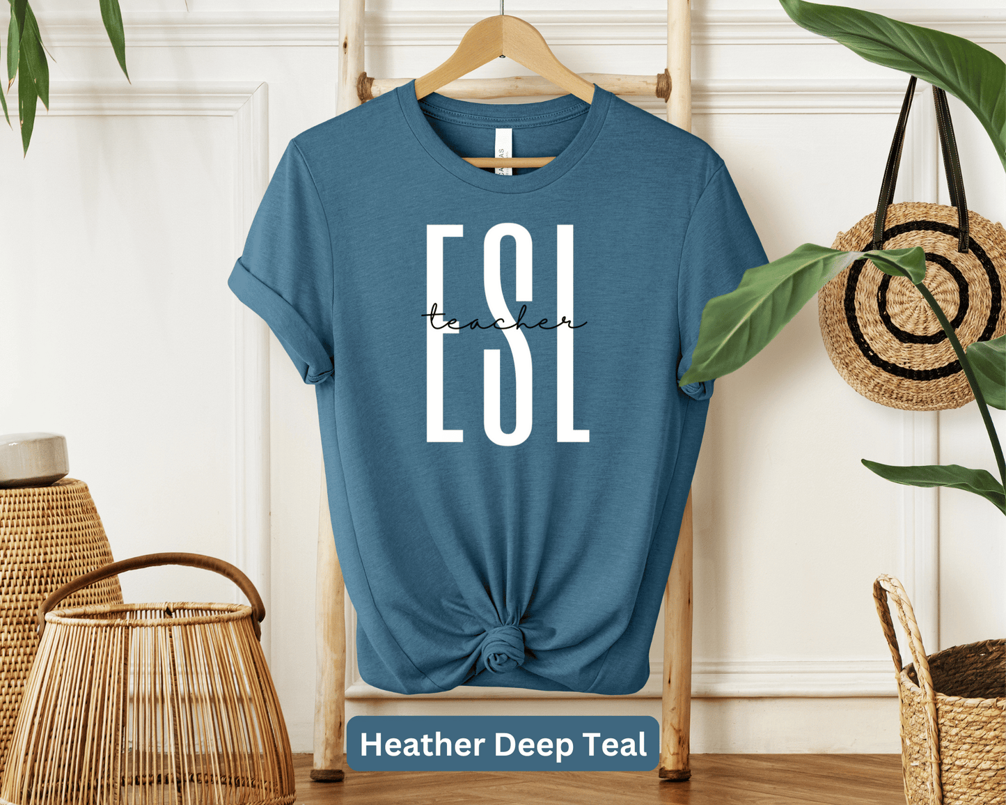 ESL Teacher T-Shirt: English as a Second Language Educator Tee, Bilingual Teaching Top, ESL Professional Shirt, Language Coach Gear