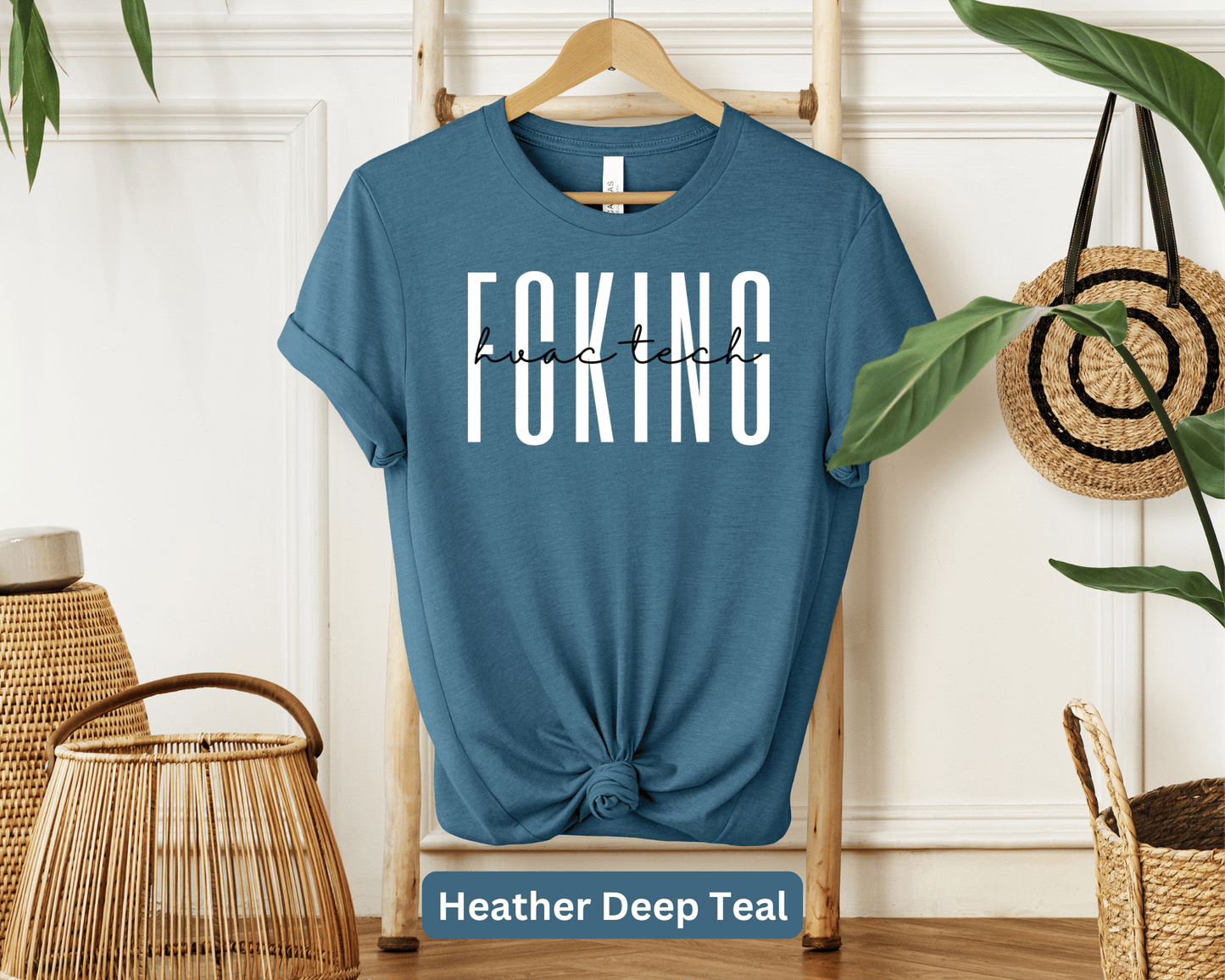 F*cking HVAC Tech T-Shirt: Bold Technician Tee, Heating & Cooling Pro Shirt, Humorous HVAC Expert Top, Sarcastic Work Apparel