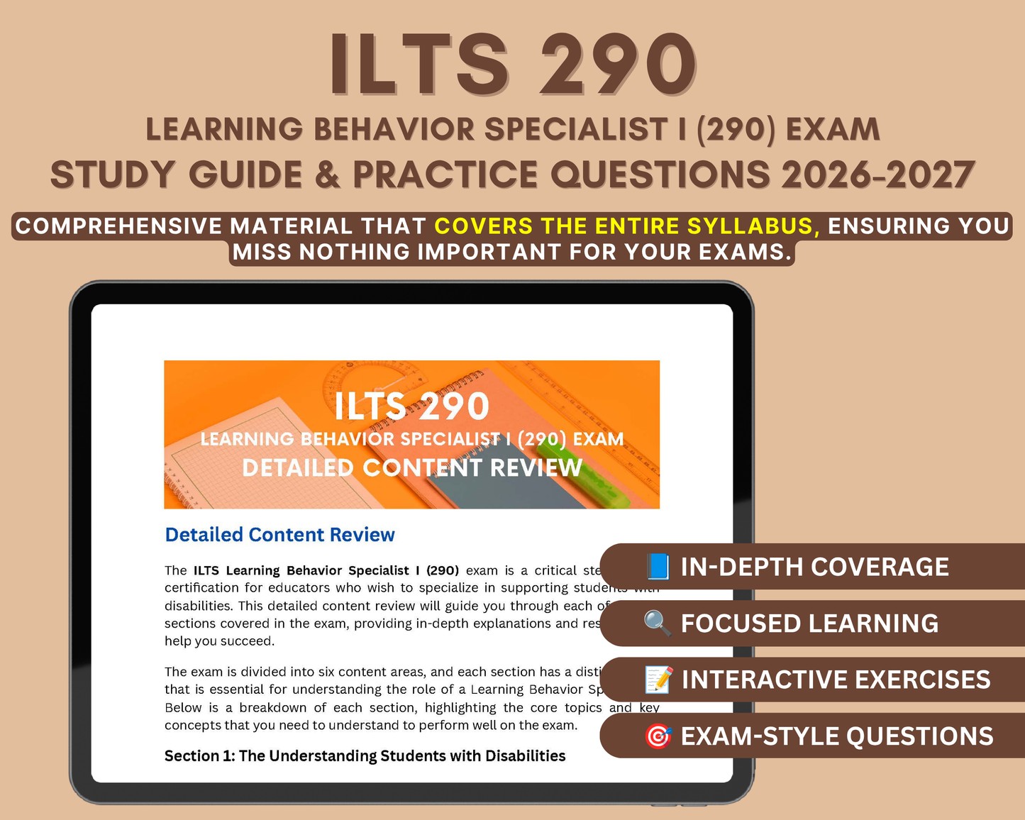 ILTS Learning Behavior Specialist I (290) Study Guide 2026-2027
