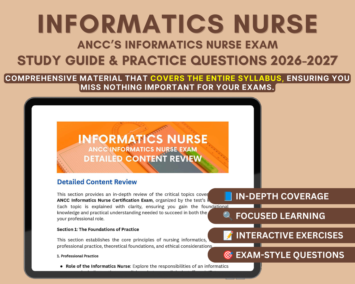Informatics Nurse Exam Study Guide 2026-2027