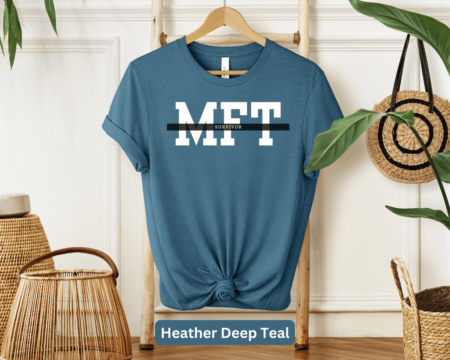 MFT Survivor Shirt | Marriage and Family Therapy Exam Tee | Licensed Therapist Success | Counseling Professional Apparel | Therapy Grad Gift