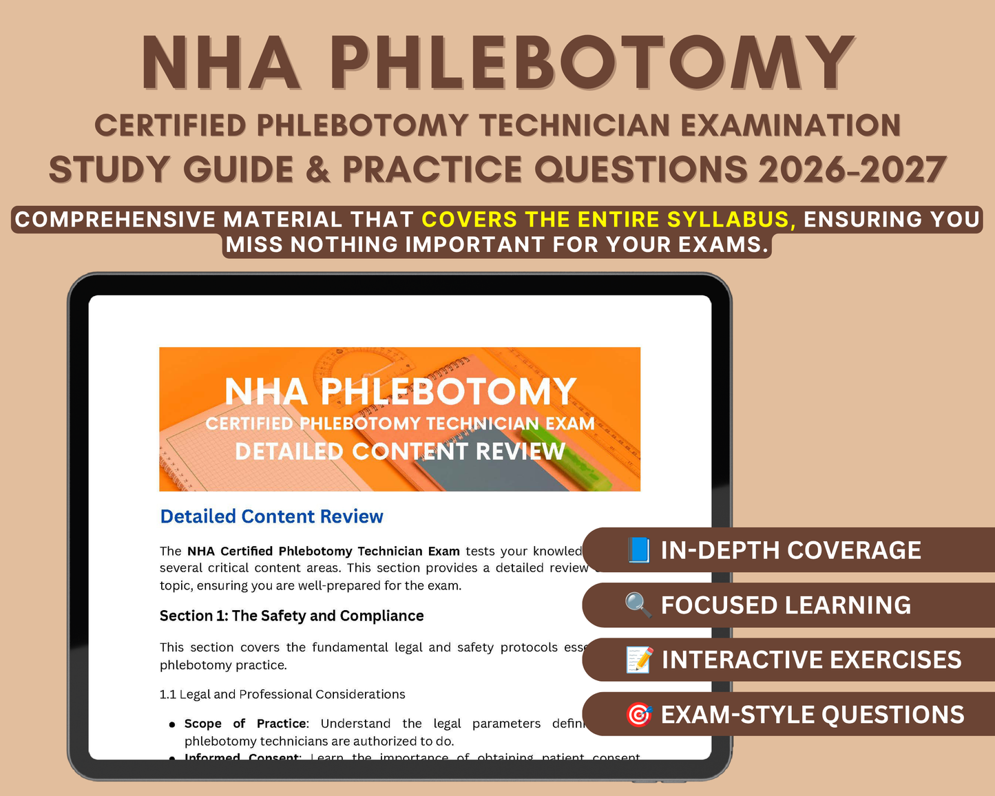 NHA Phlebotomy Exam Prep 2026-2027: Comprehensive Study Guide for Aspiring Medical Professionals