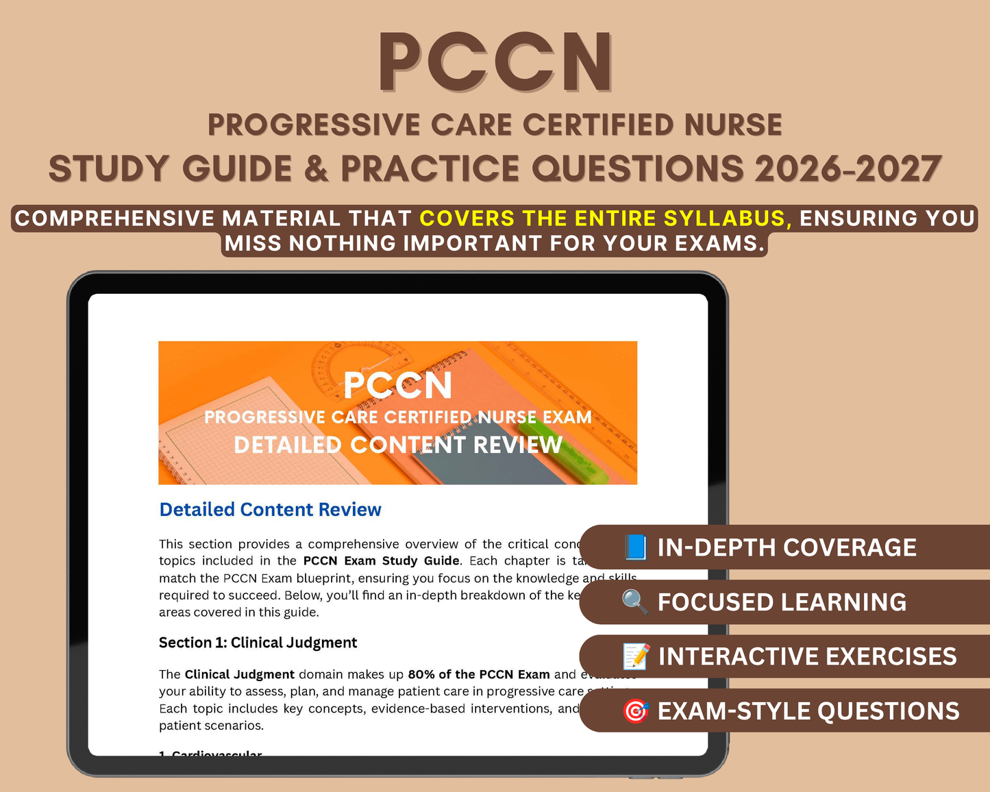 PCCN Exam Study Guide 2026-2027
