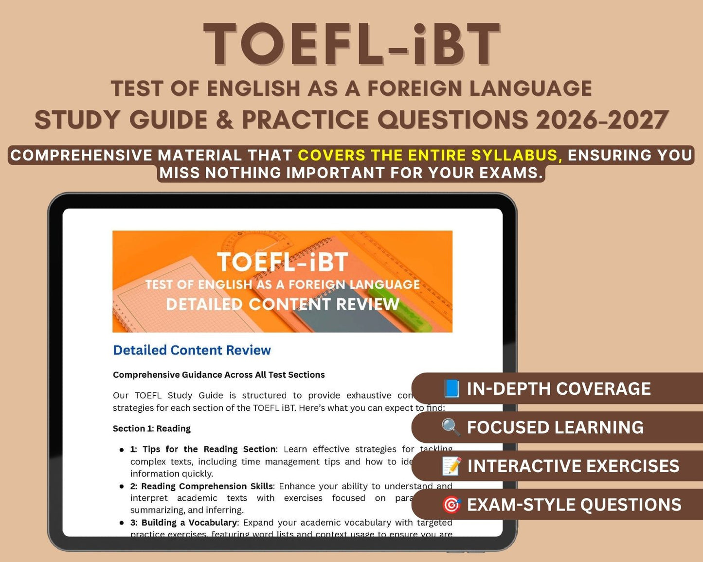 TOEFL iBT Exam Prep 2026-2027: Master English Proficiency with Comprehensive Study Material and Practice Tests