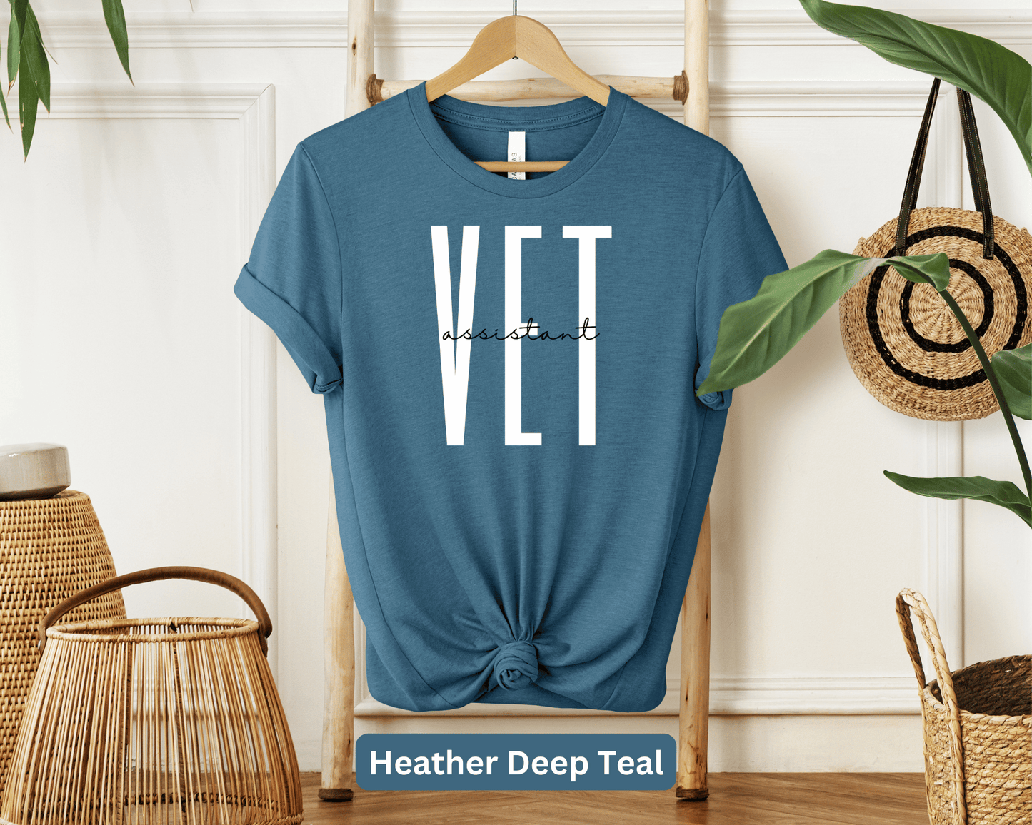 Vet Assistant: Animal Care Professional Tee, Veterinary Clinic Shirt, Pet Health Support Top, Veterinary Assistant Apparel