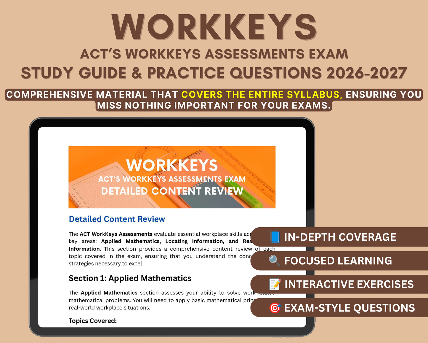WorkKeys Study Guide 2026-2027