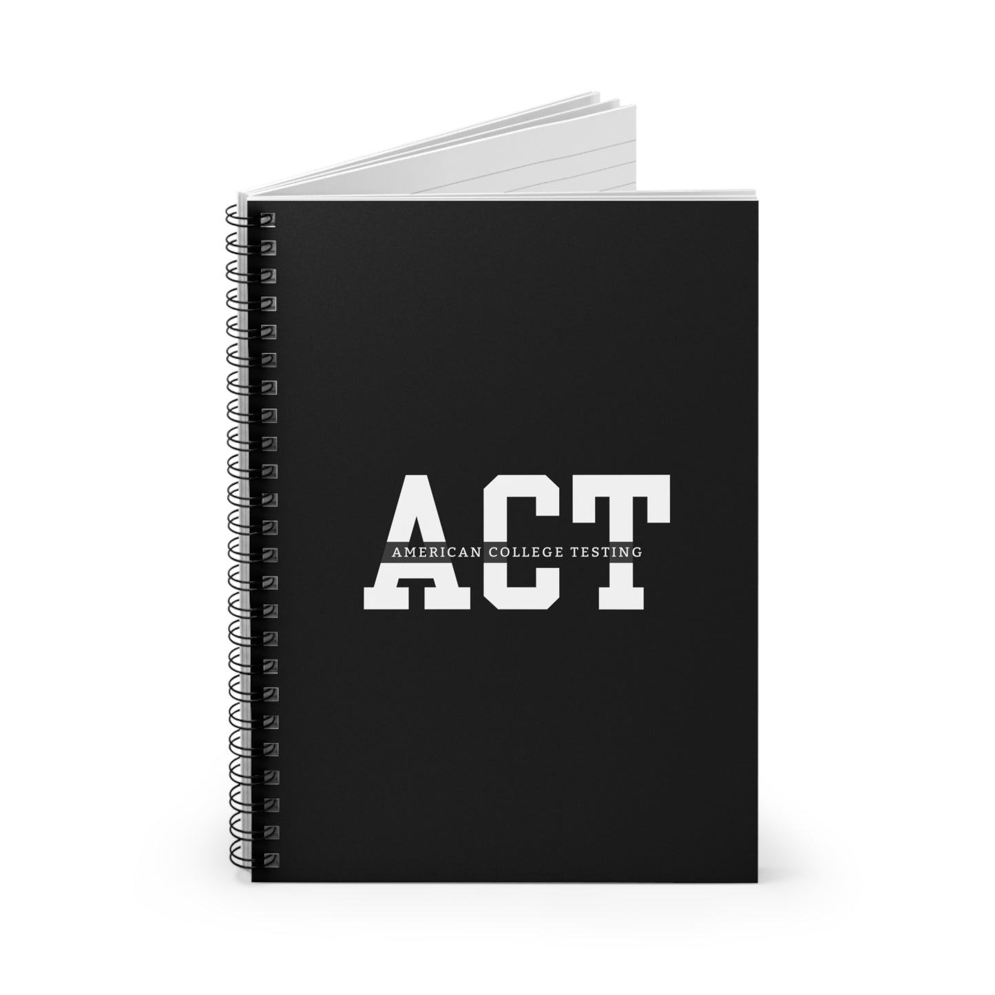 ACT Exam Prep Notebook - American College Testing Study Journal, Ruled Line