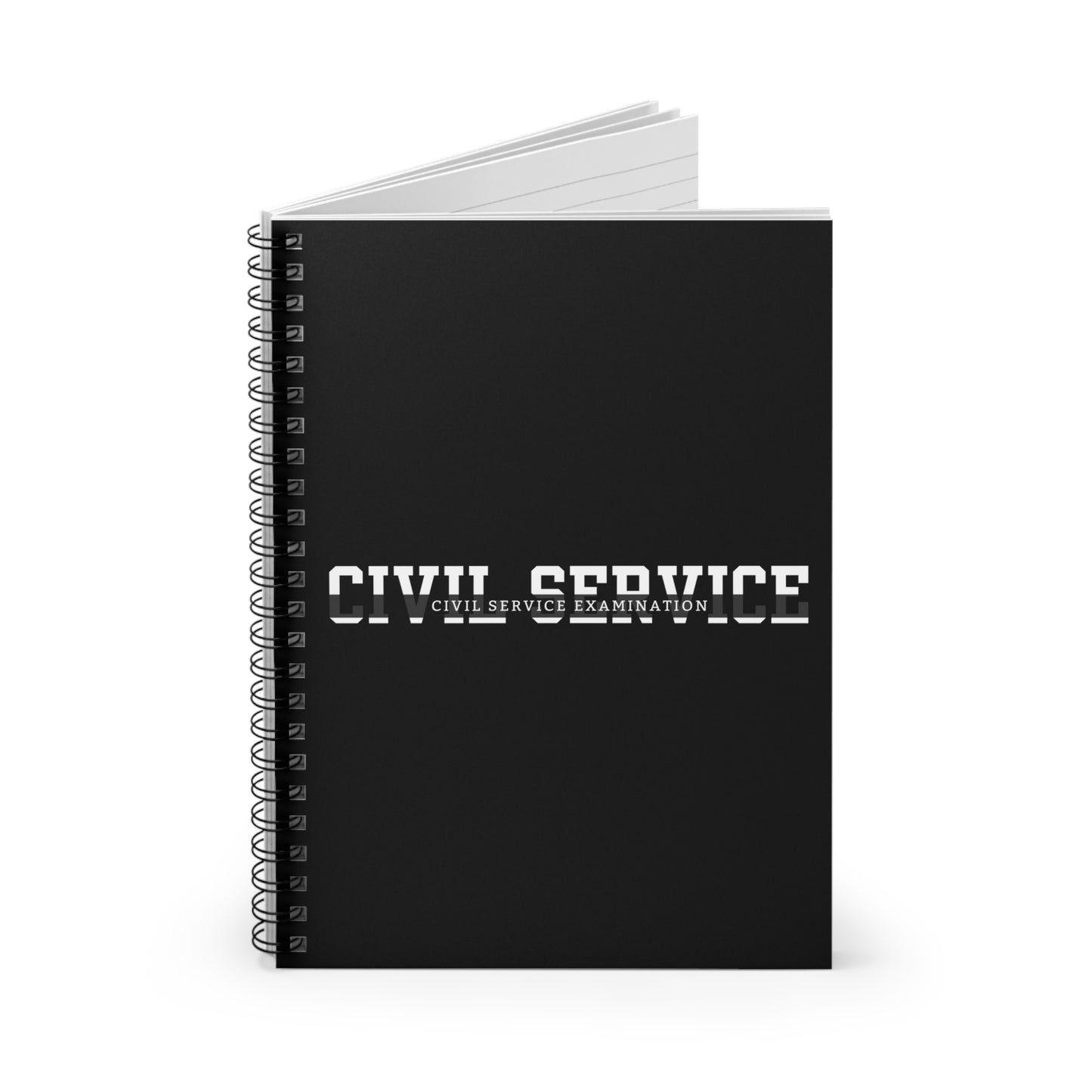 Civil Service Exam Study Notebook - Ruled Line Journal for Government Job Test Prep
