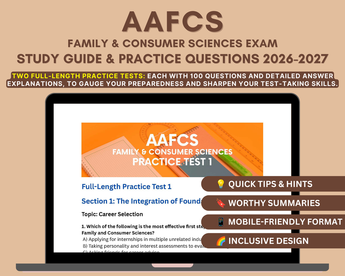 AAFCS Family and Consumer Sciences Study Guide 2026-2027