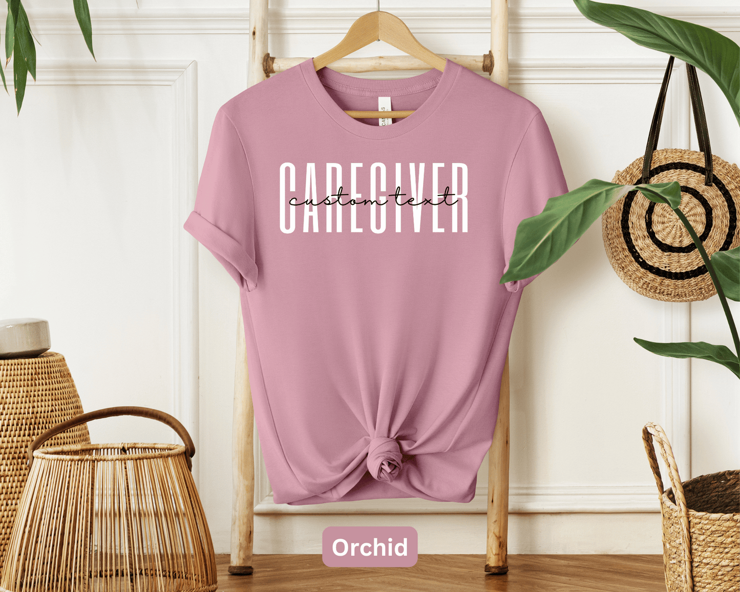 Custom Caregiver Tee: Personalized Name Shirt, Professional Caregiver Top, Healthcare Provider Apparel, Nursing Assistant Gear