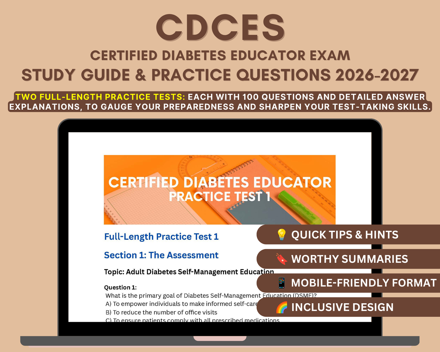 Certified Diabetes Educator Exam Study Guide 2026-2027