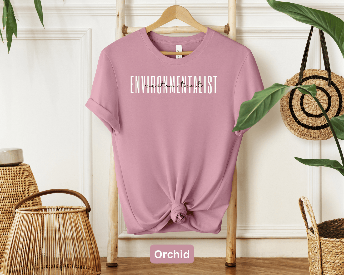 Environmentalist Personalized Shirt: Custom Name Eco Warrior, Conservation Advocate, Nature Protector, Green Activist, Sustainable Living