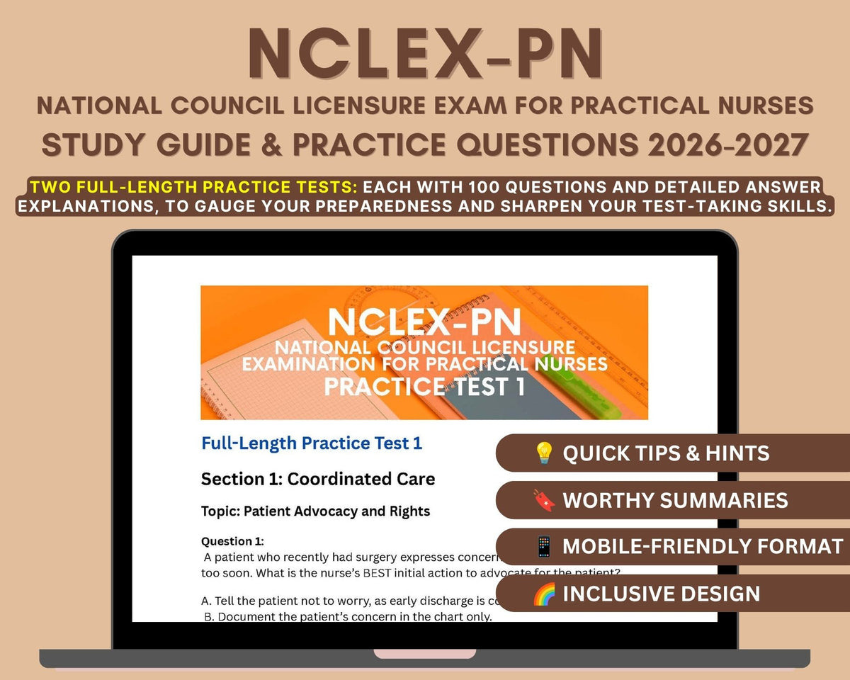 NCLEX-PN Mastery Guide 2026-2027: Your Path to Nursing Success
