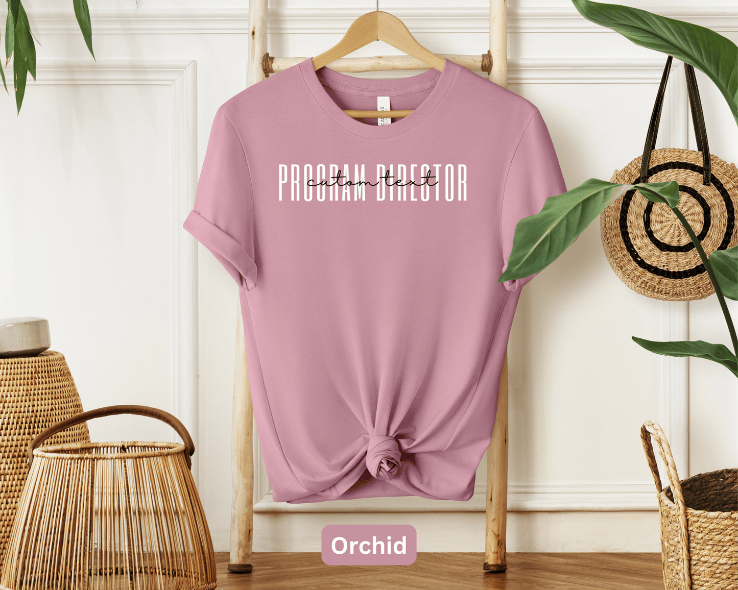 Program Director Personalized T-Shirt: Custom Name Leadership Tee, Project Manager Shirt, Executive Role Top, Customized Director Apparel