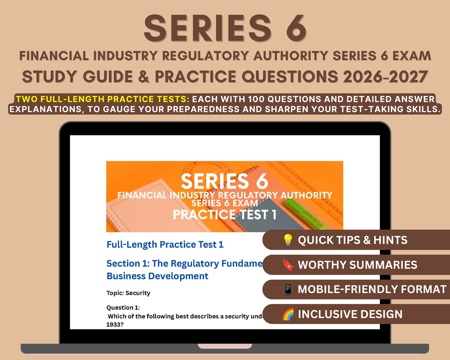Series 6 Exam Study Guide 2026-2027