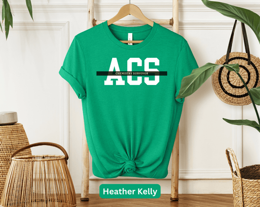 ACS Chemistry Survivor T-Shirt | American Chemical Society Exam Tee | Chemist Certification Success | Chemistry Major | Lab Scientist Gift