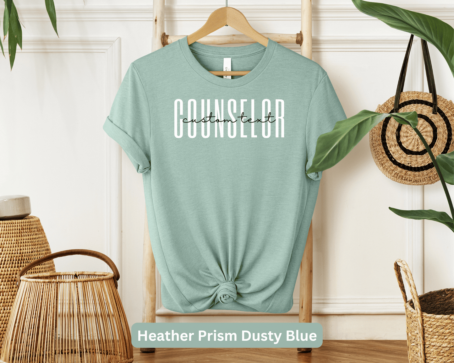 Custom Counselor Tee: Personalized Name Shirt, Mental Health Professional Top, Therapy Expert Apparel, Wellness Advocate Gear