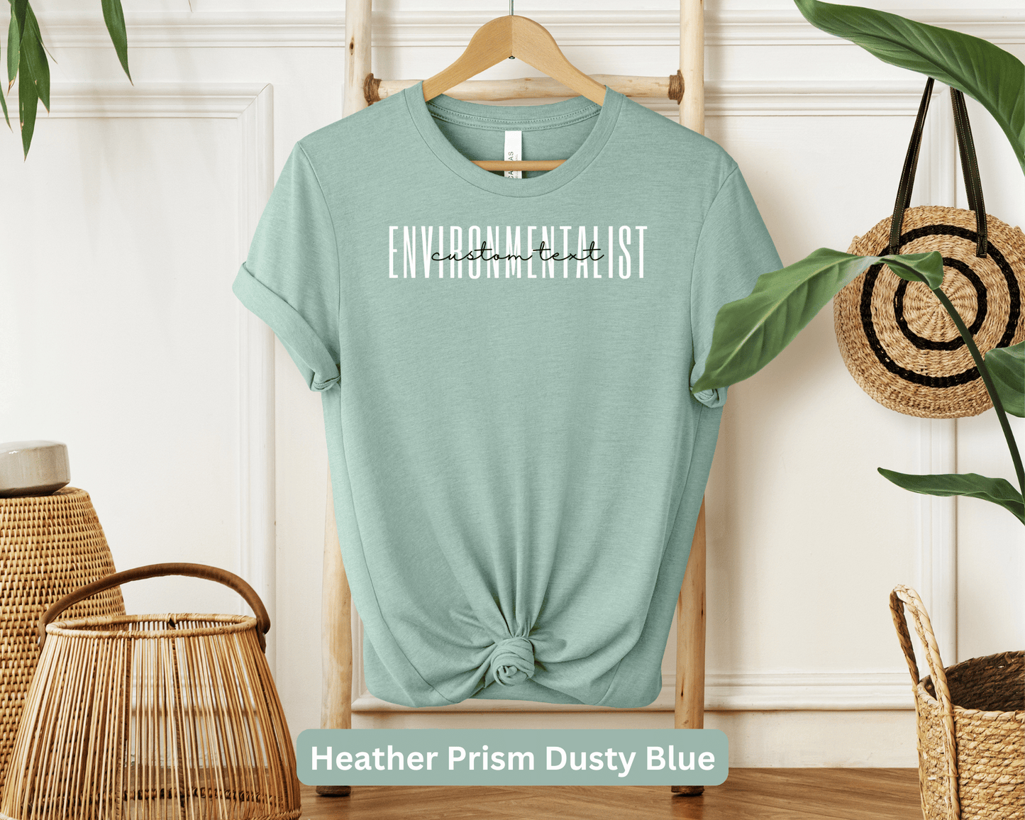 Environmentalist Personalized Shirt: Custom Name Eco Warrior, Conservation Advocate, Nature Protector, Green Activist, Sustainable Living