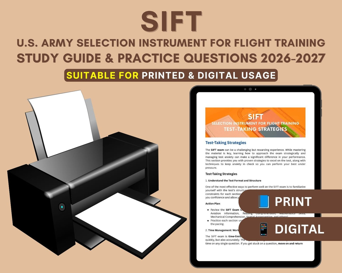SIFT Exam Study Guide 2026-2027: Ace U.S. Army Aviation Test with 200+ Practice Questions & Detailed Answers