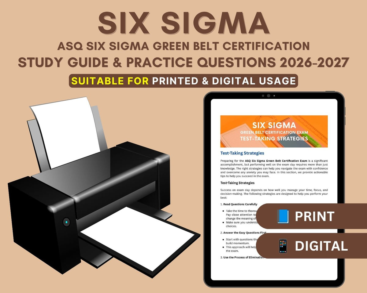 ASQ Six Sigma Green Belt Study Guide 2026-2027: In-Depth Review, Practice Tests & Exam Tips for Certification Success