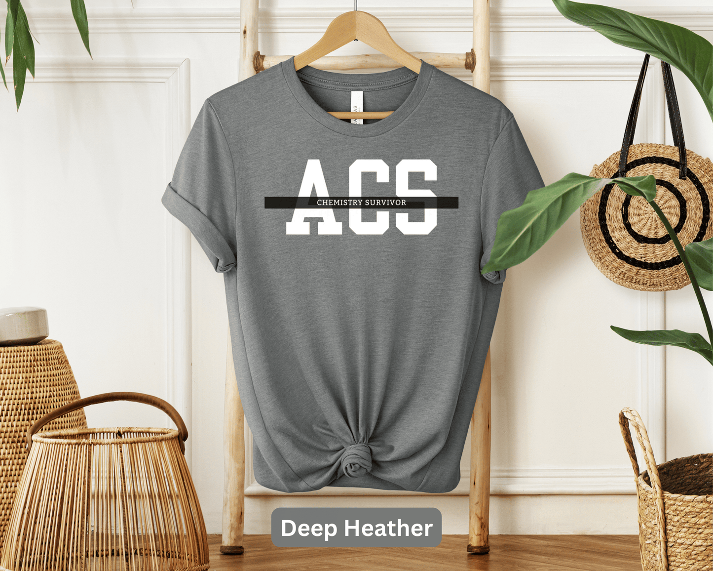 ACS Chemistry Survivor T-Shirt | American Chemical Society Exam Tee | Chemist Certification Success | Chemistry Major | Lab Scientist Gift