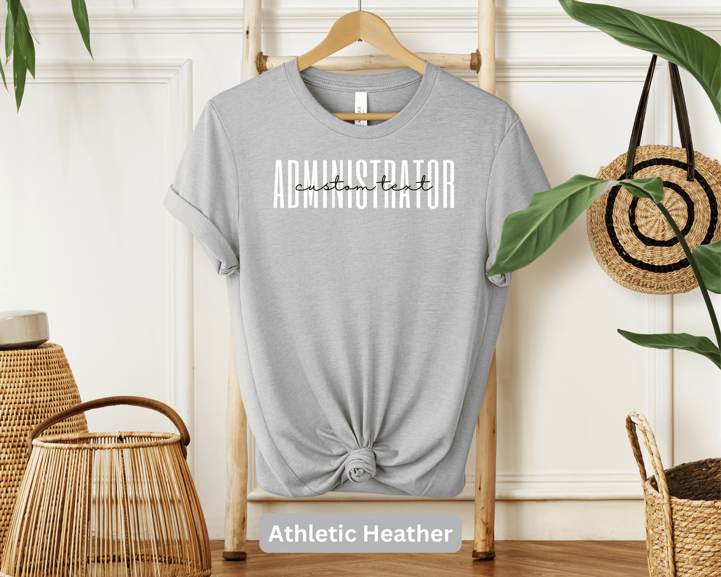 Administrator Personalized T-Shirt: Custom Name Office Manager, Admin Expert Shirt, Workplace Leader, Efficiency Expert, Office Coordinator