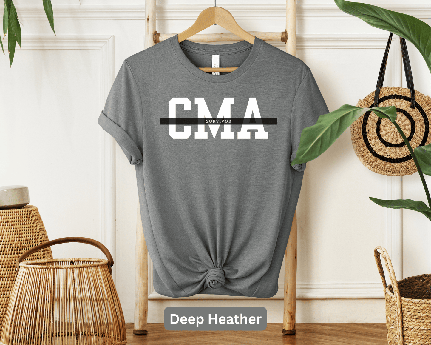 CMA Survivor T-Shirt | Certified Medical Assistant Exam Tee | Healthcare Test Success | Medical Field Gift | Clinician Apparel