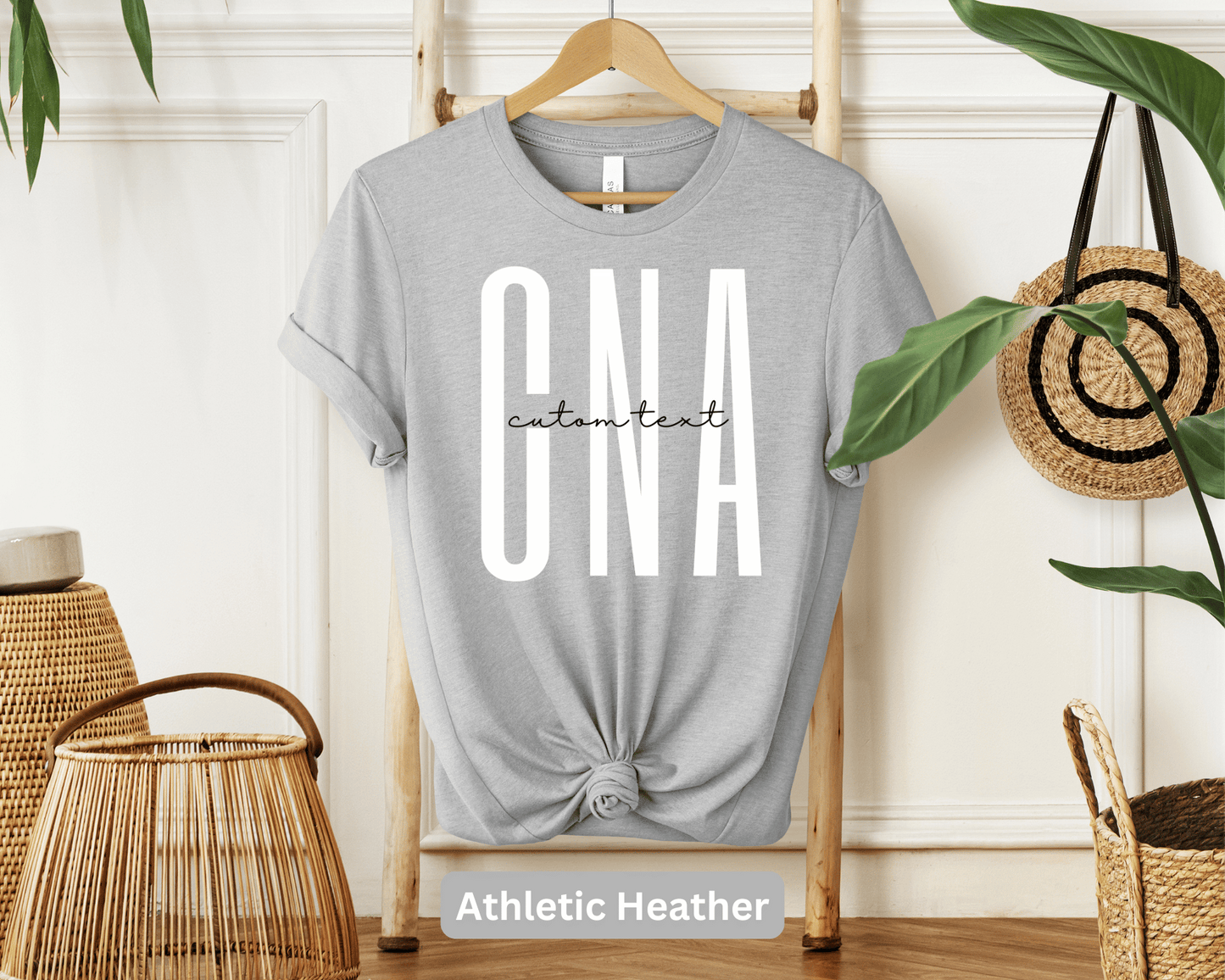 Certified Nursing Assistant CNA (Custom Name) Personalized T-Shirt - Custom CNA Gift - Healthcare Support Tee - Professional Apparel