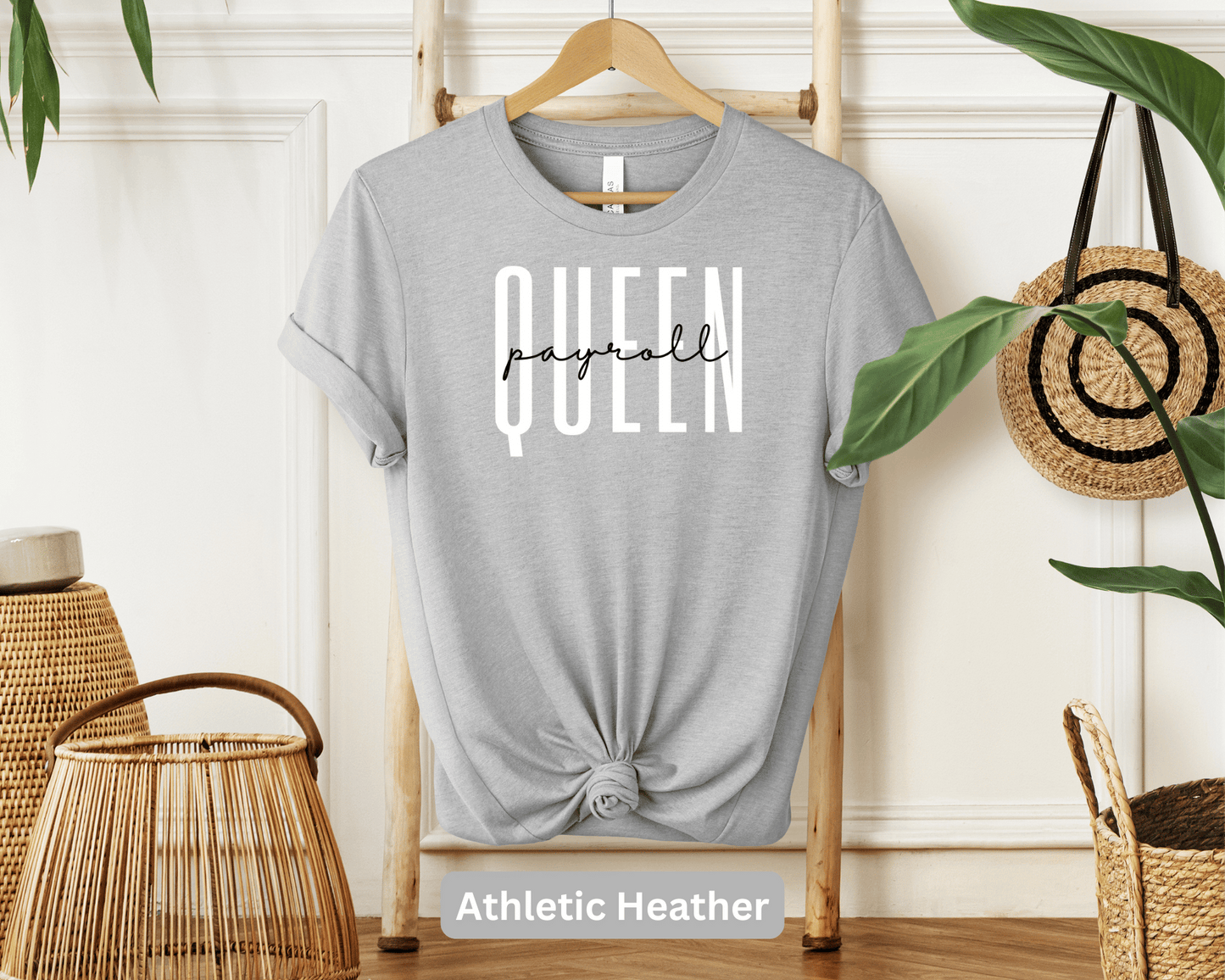 Payroll Queen T-Shirt: Finance Leader Tee, Women in Accounting, Payroll Specialist Apparel, Office Chic, Accountant Fashion, Workwear Top