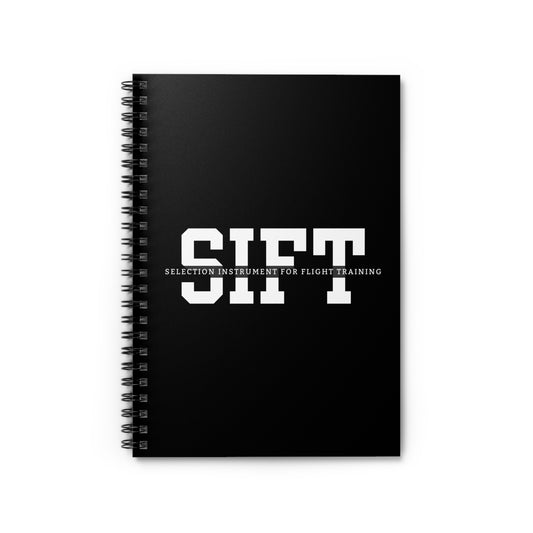 SIFT Exam Study Notebook - Flight Training Selection Instrument Ruled Line Journal