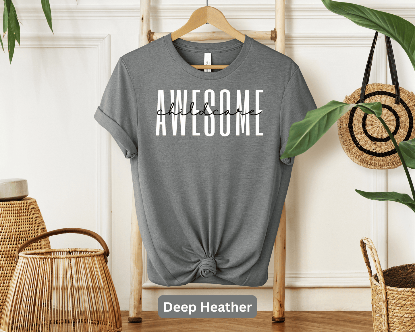 Awesome Childcare: Professional Childcare Tee, Early Education Shirt, Daycare Provider Top, Preschool Teacher Apparel, Nanny Gear