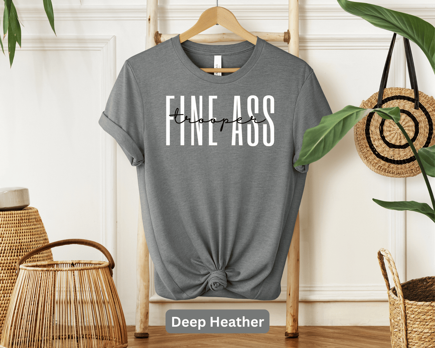 Fine Ass Trooper: Attractive Law Enforcement Tee, Sexy Police Shirt, State Trooper Humor Top, Fun Cop Apparel, Officer Flair Gear