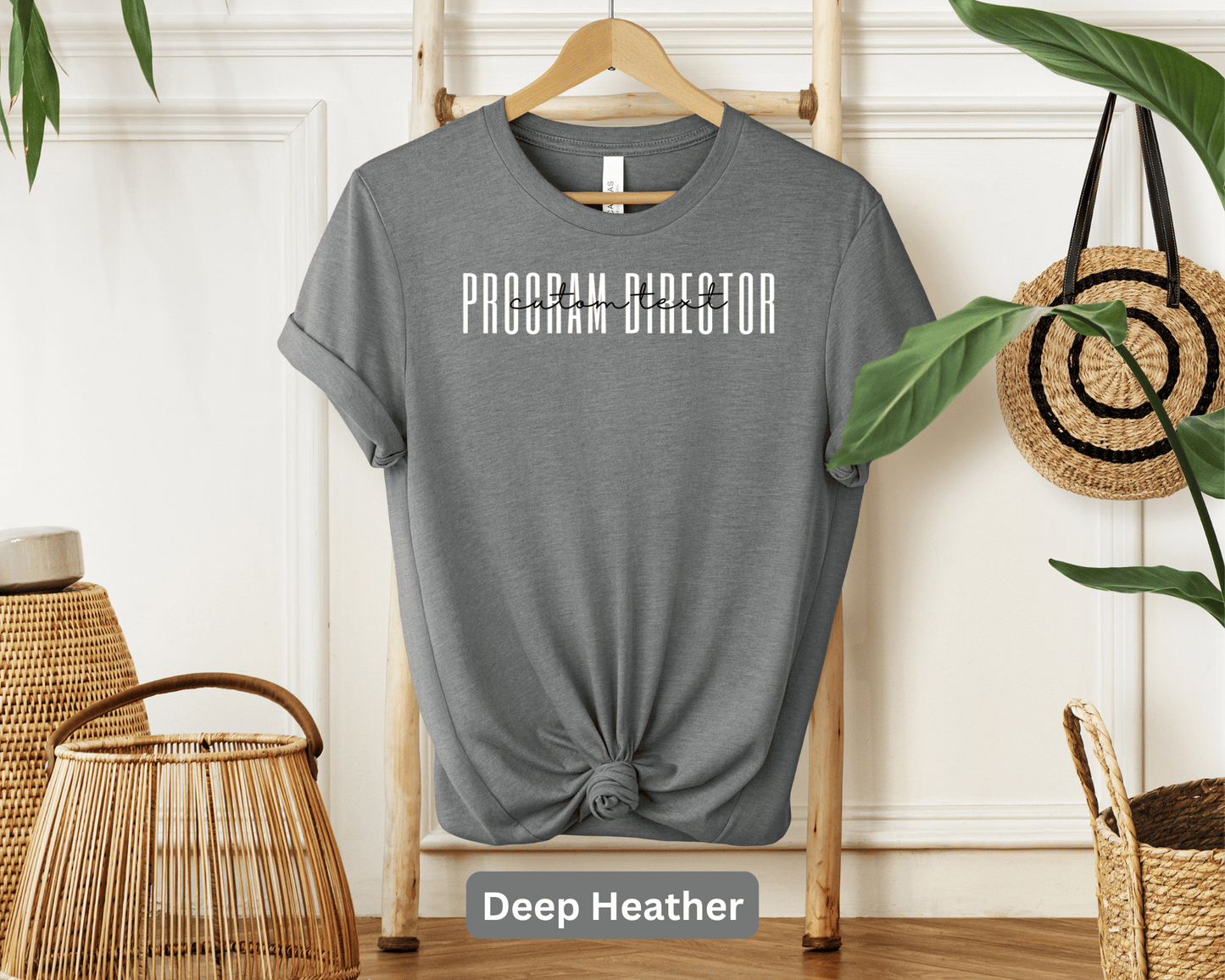 Program Director Personalized T-Shirt: Custom Name Leadership Tee, Project Manager Shirt, Executive Role Top, Customized Director Apparel