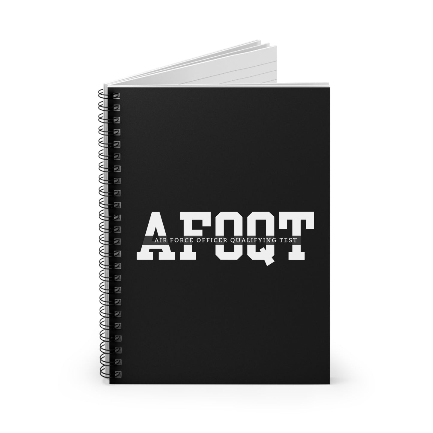 AFOQT Study Notebook - Air Force Officer Qualifying Test Ruled Line Journal