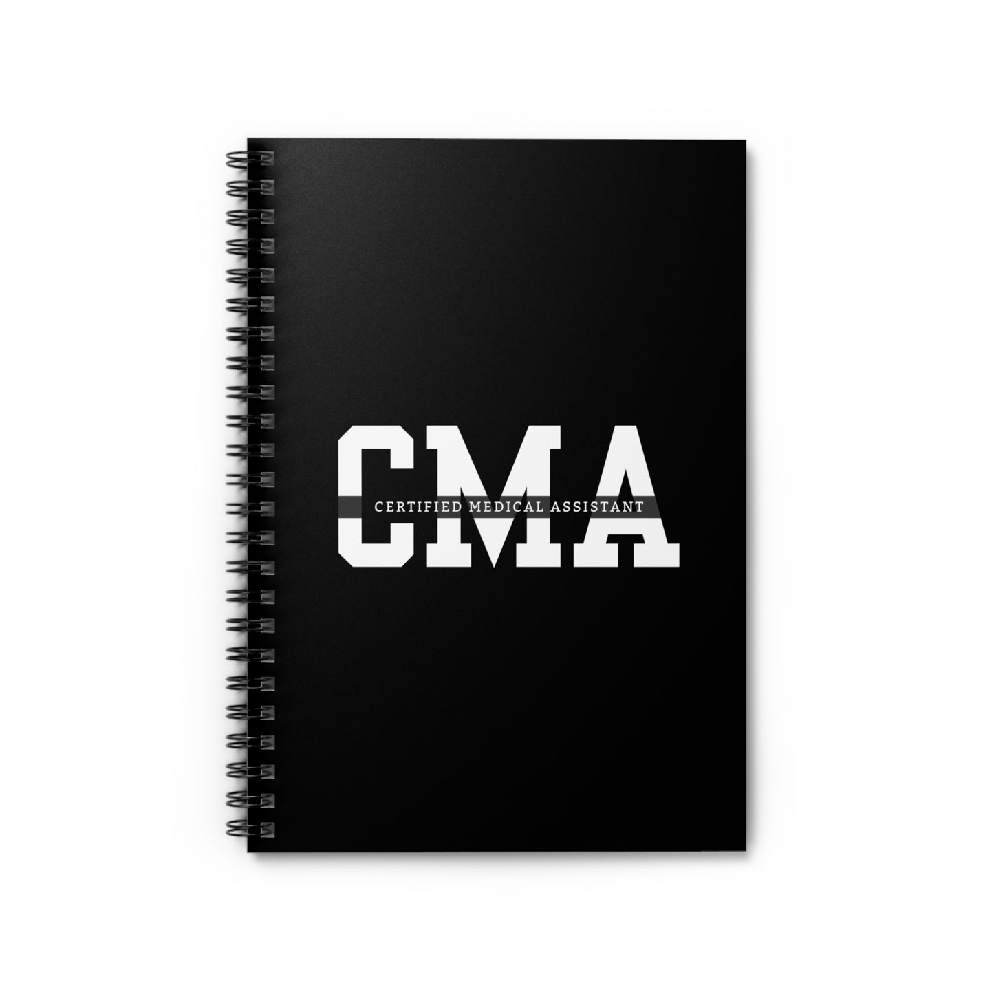 CMA Exam Prep Notebook - Certified Medical Assistant Study Journal, Ruled Line