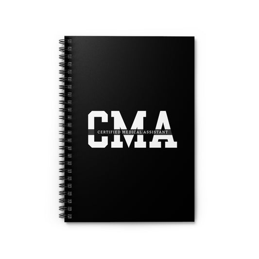 CMA Exam Prep Notebook - Certified Medical Assistant Study Journal, Ruled Line