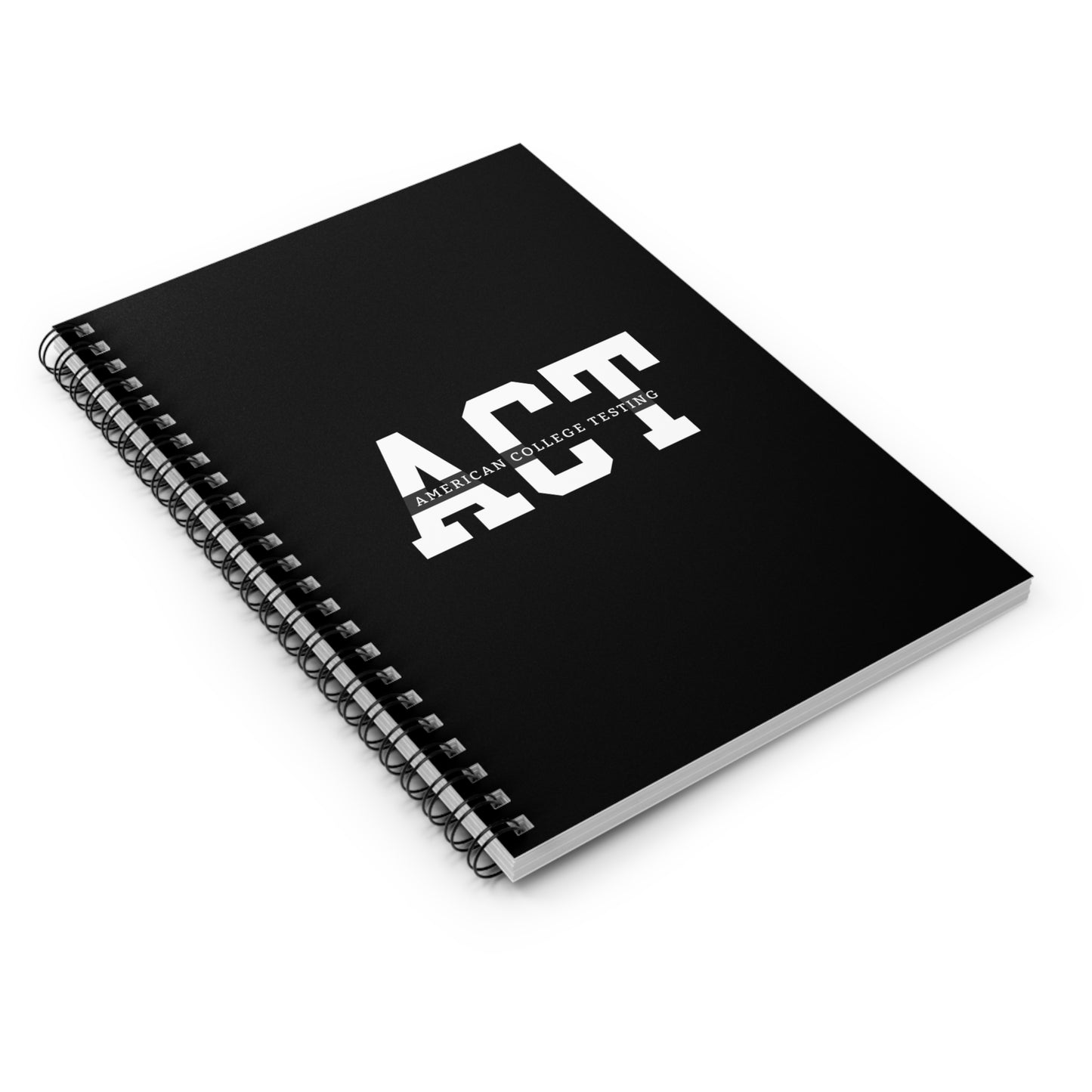 ACT Exam Prep Notebook - American College Testing Study Journal, Ruled Line