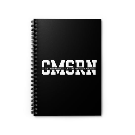 CMSRN Exam Prep Notebook - Certified Medical-Surgical RN Study Journal, Ruled Line