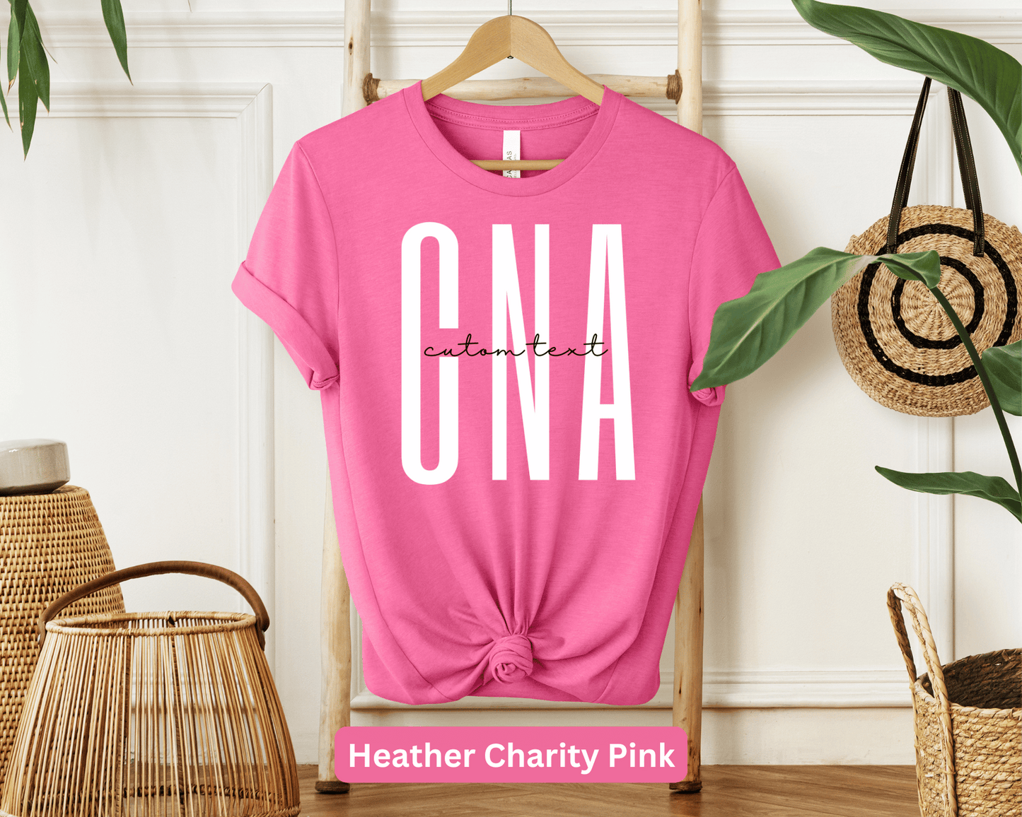 Certified Nursing Assistant CNA (Custom Name) Personalized T-Shirt - Custom CNA Gift - Healthcare Support Tee - Professional Apparel