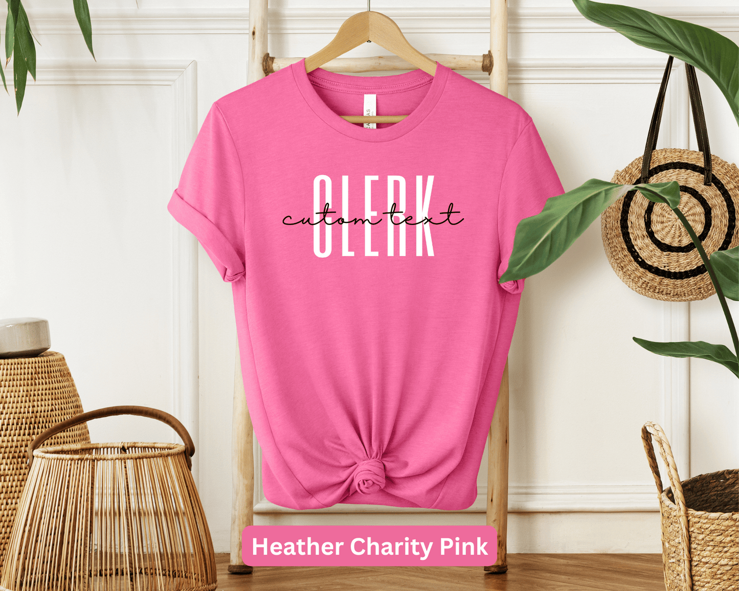 Clerk Personalized Shirt: Administrative Professional Shirt, Personalized Staff Apparel, Office Worker, Document Specialist, Organized Clerk