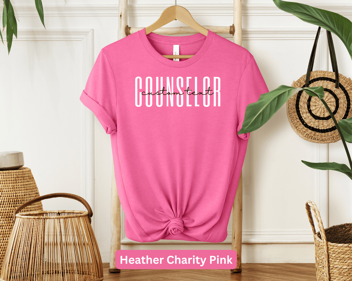 Custom Counselor Tee: Personalized Name Shirt, Mental Health Professional Top, Therapy Expert Apparel, Wellness Advocate Gear