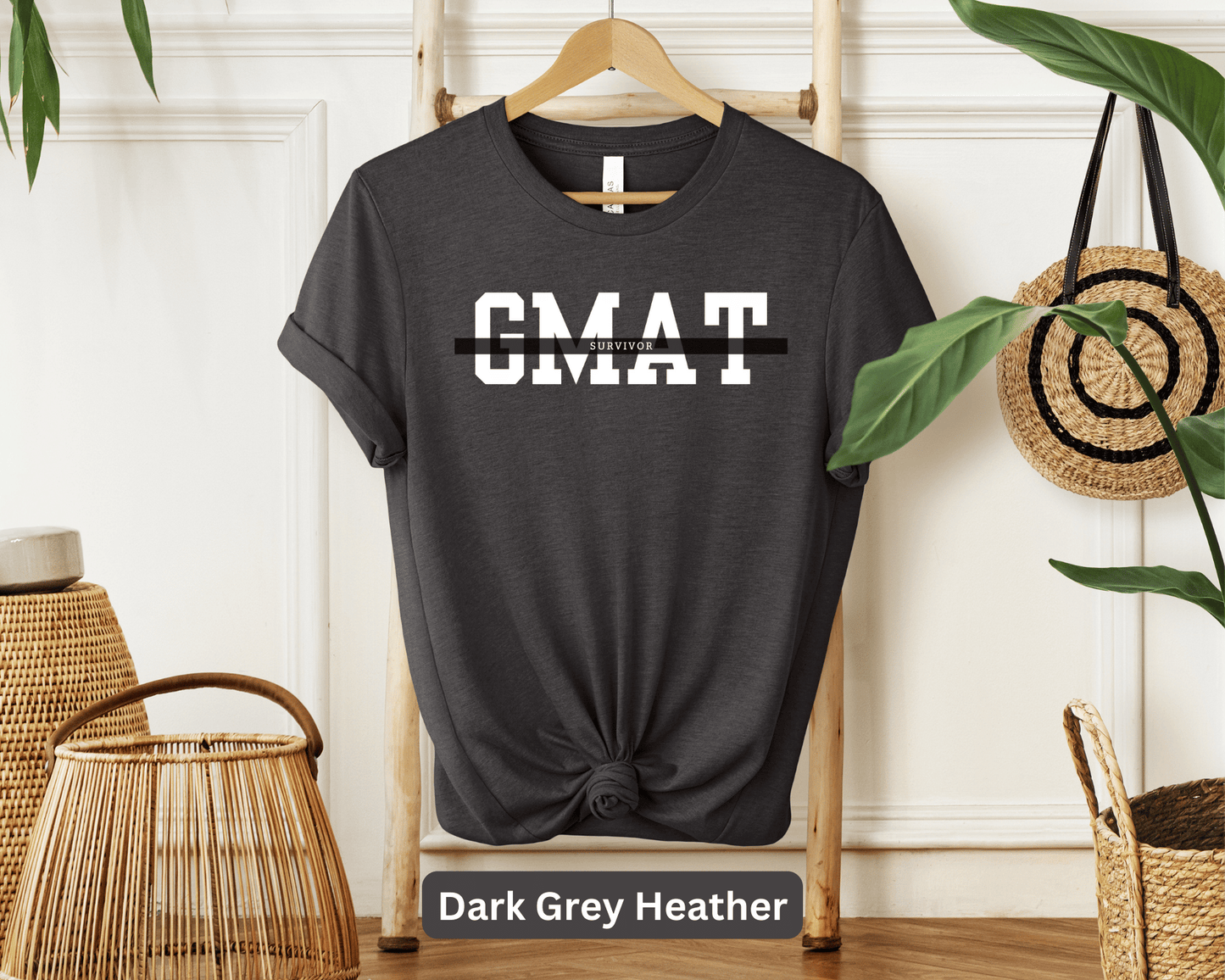 GMAT Survivor T-Shirt | Graduate Management Admission Test Tee | MBA Exam Success | Business School Prep Apparel | Future CEO Gift