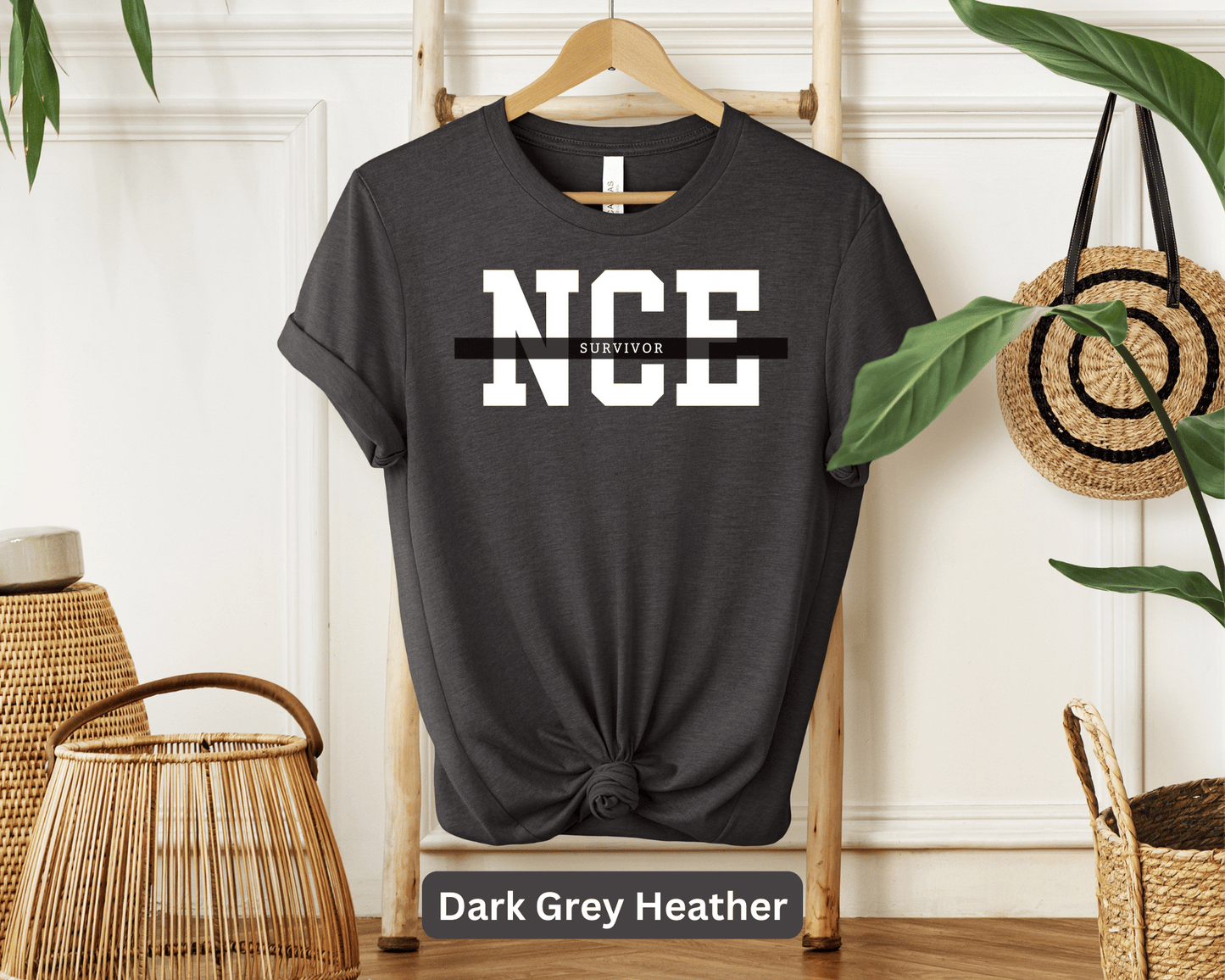 NCE Survivor T-Shirt | National Counselor Exam Success Tee | Counseling Grad Gift | Mental Health Professional Apparel | Exam Triumph