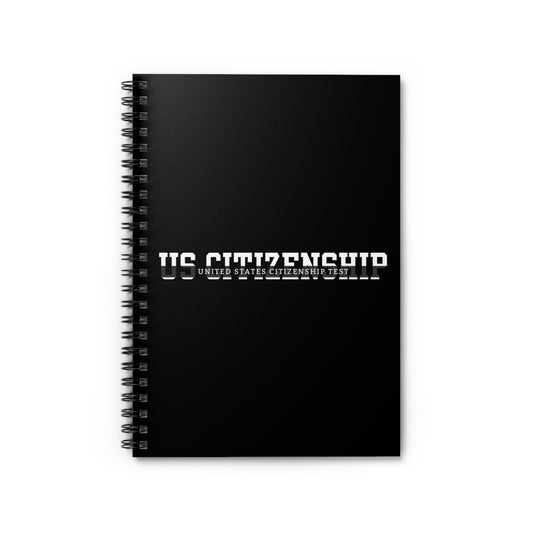 US Citizenship Test Prep Notebook - United States Citizenship Study Journal, Ruled Line