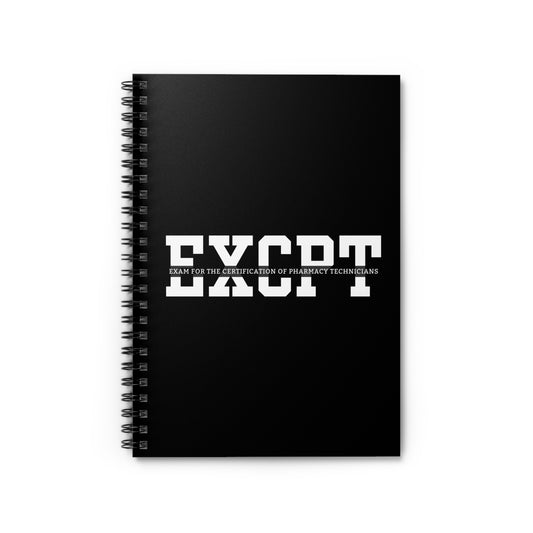 ExCPT Exam Prep Notebook - Pharmacy Technician Certification Study Journal, Ruled Line