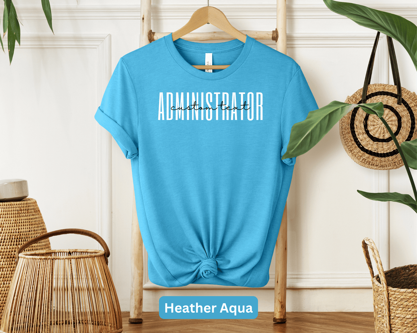 Administrator Personalized T-Shirt: Custom Name Office Manager, Admin Expert Shirt, Workplace Leader, Efficiency Expert, Office Coordinator