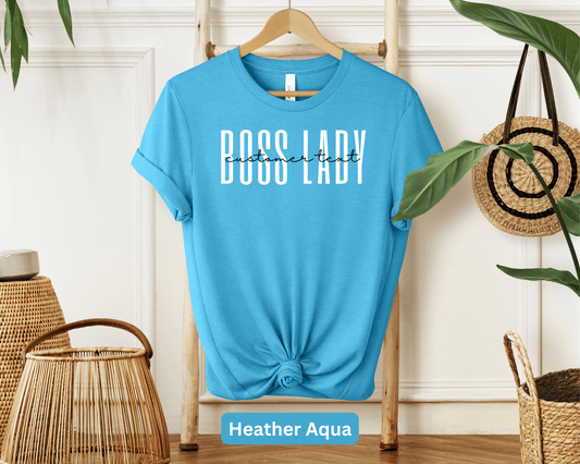 Boss Lady Personalized T-Shirt: Entrepreneur Women Shirt, Empowered Woman, Lady Boss, Business Owner, Girl Power, Leadership, Gift for Her